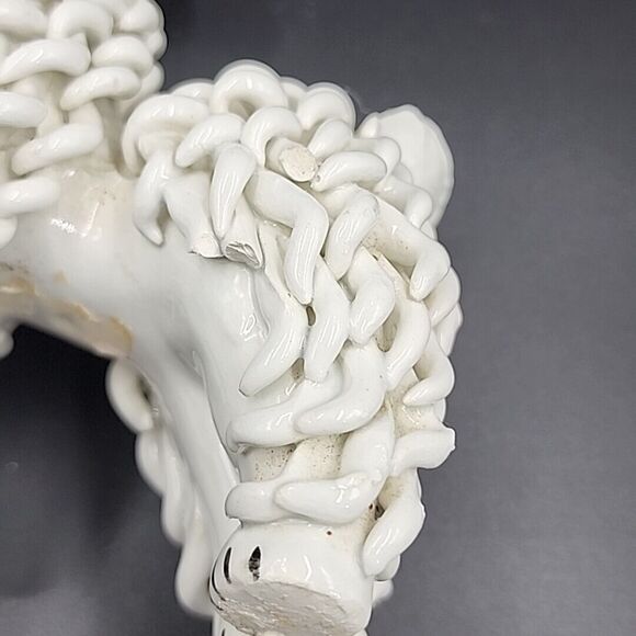 VTG Spaghetti Art French Male Poodle Dog Ceramic MCM Italy Anthropomorphic - Picture 8 of 12